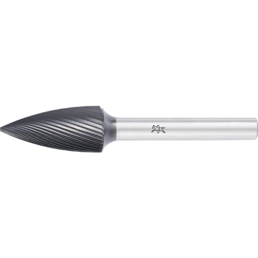 PFERD TOOLS Hartmetall Hochleistungsfrässtift Spitzbogen SPG Ø 12x25mm Schaft-Ø 6mm Z5 HICOAT beschichtet universal fein