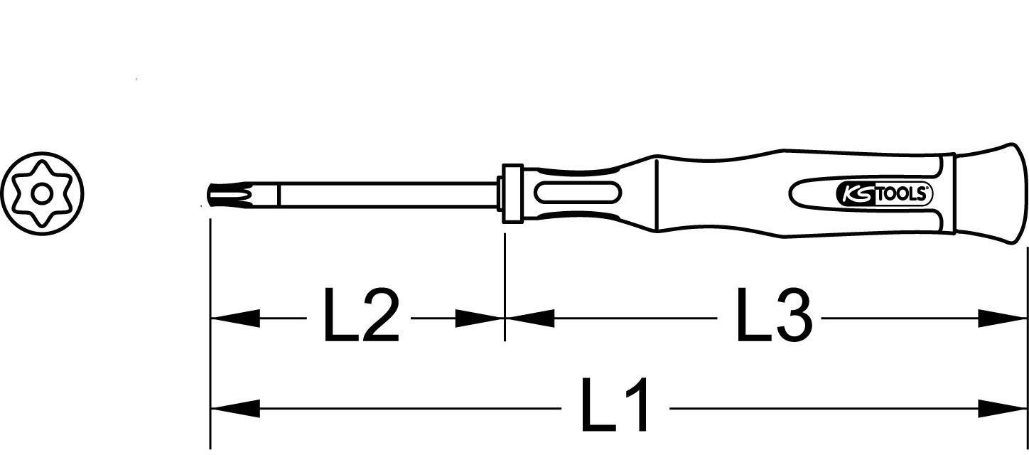 KS Tools Feinmechanik-Schraubendreher