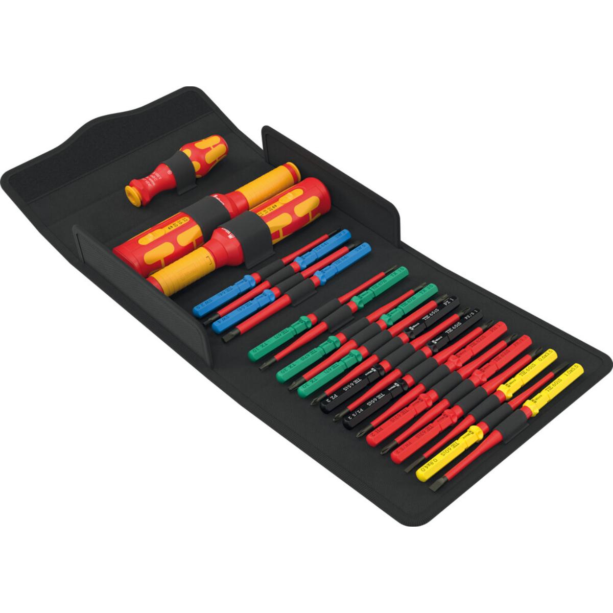 Wera Kraftform Kompakt VDE Safe-Torque Speed Schaltschrank 1, 23-teiliges Set