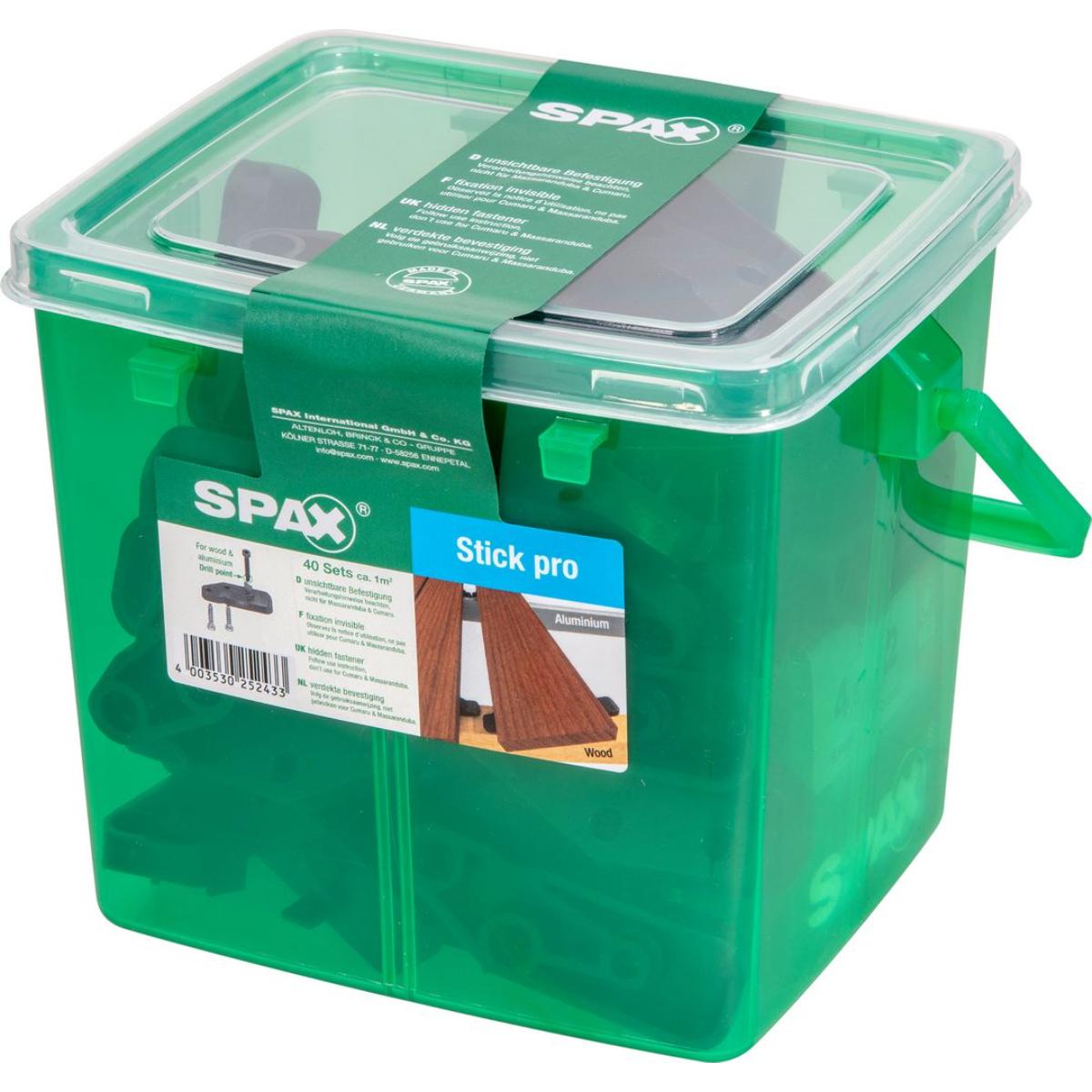 SPAX TERRASSE STICK PRO FUER CA. 1 QM 40 STICKS INKL. SCHRAUBEN HKB M