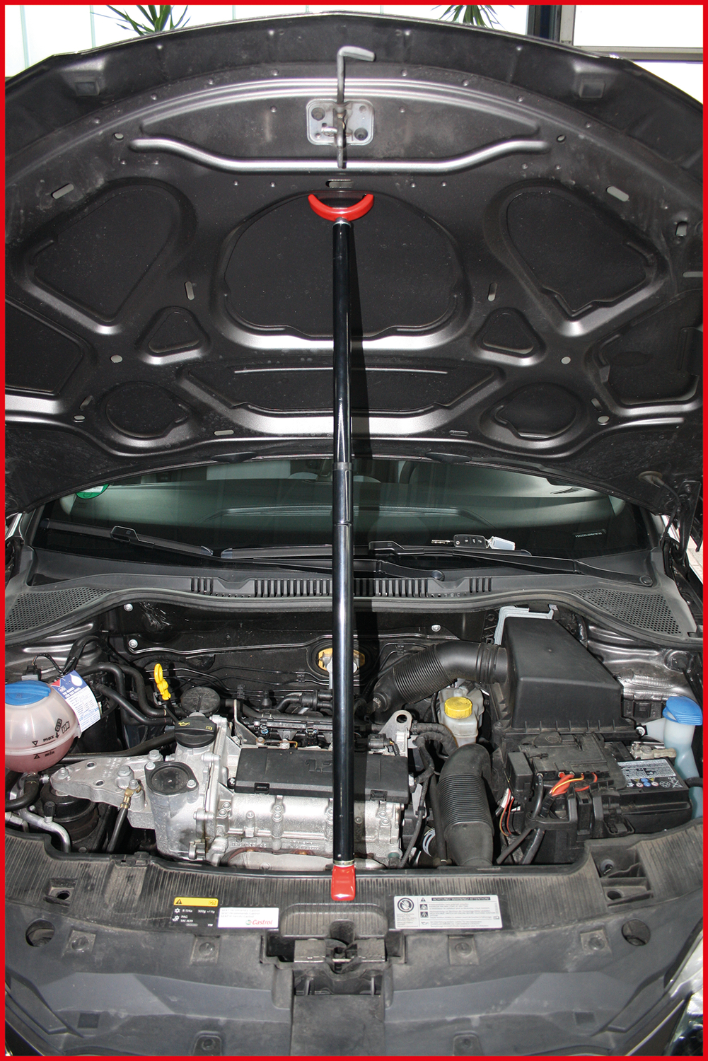 KS Tools Teleskop-Motorhauben- und Heckklappenstütze, 64-109cm