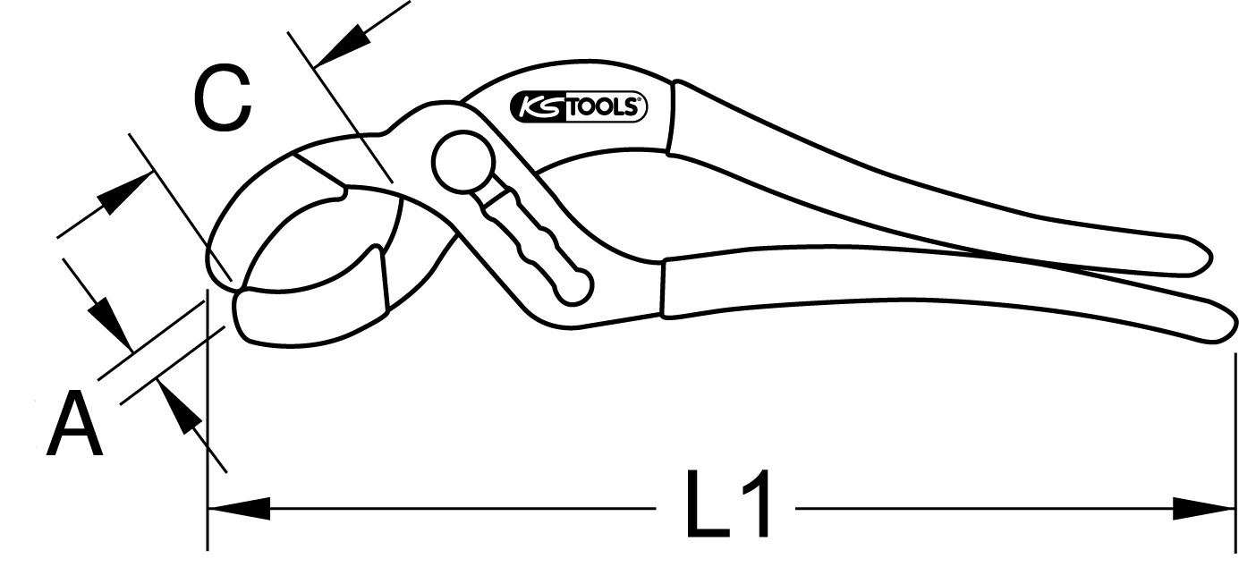 KS Tools Siphonzange, 100mm