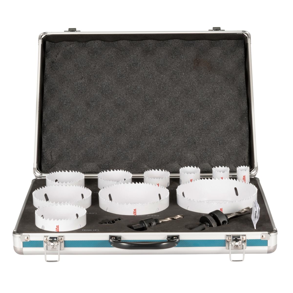 Makita Lochsägen-Set universal 13-teilig HSS-BiM Ø 22-127 mm - Holz/Metall/Kunststoff