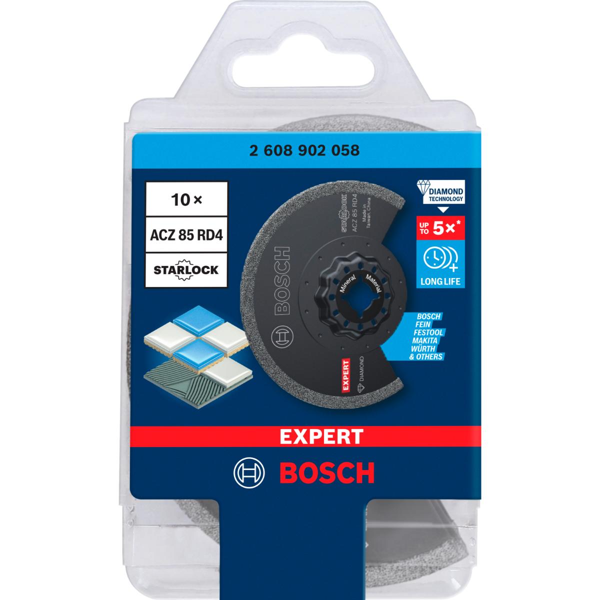 Bosch EXPERT ACZ 85 RD4 Grout Segment Blade, 85 mm, 10-Stück