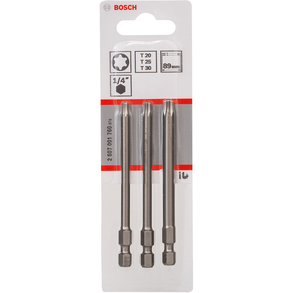 Bosch Schrauberbit-Set Extra-Hart, 3-teilig, T20, T25, T30