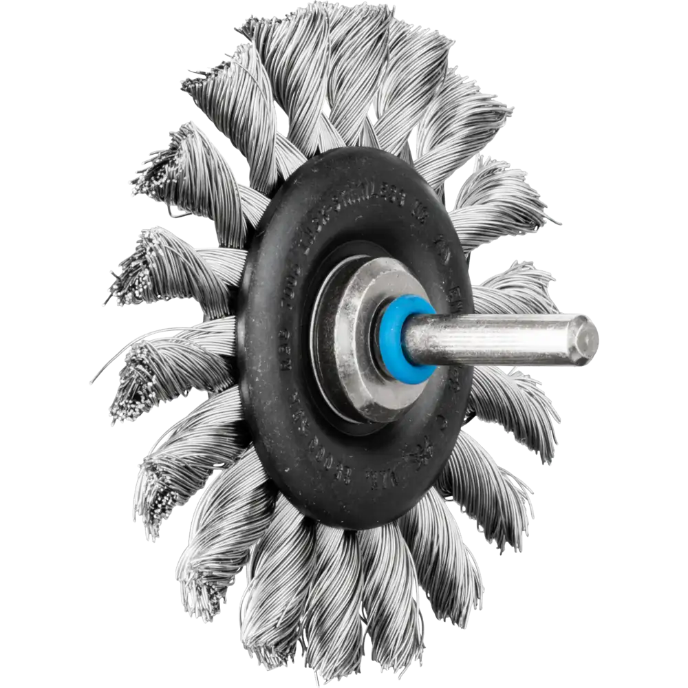 PFERD TOOLS POS Rundbürste gezopft RBG 76x6 mm Schaft 6 mm Edelstahl-Draht 0,35