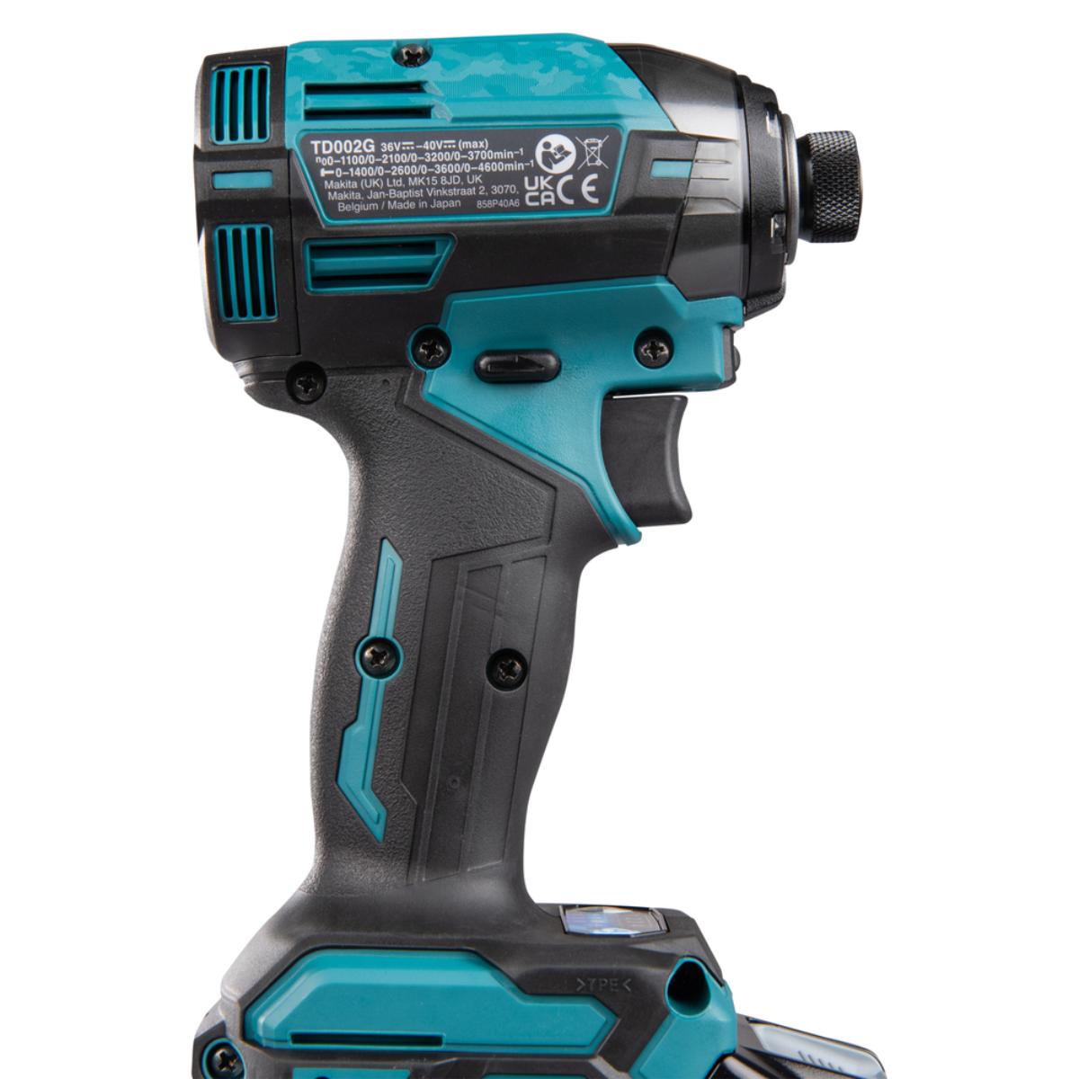 Makita Akku-Schlagschrauber XGT - 40V max. - 1/4 Zoll - 170 Nm - 0-3.700 U/min - TD002GD202