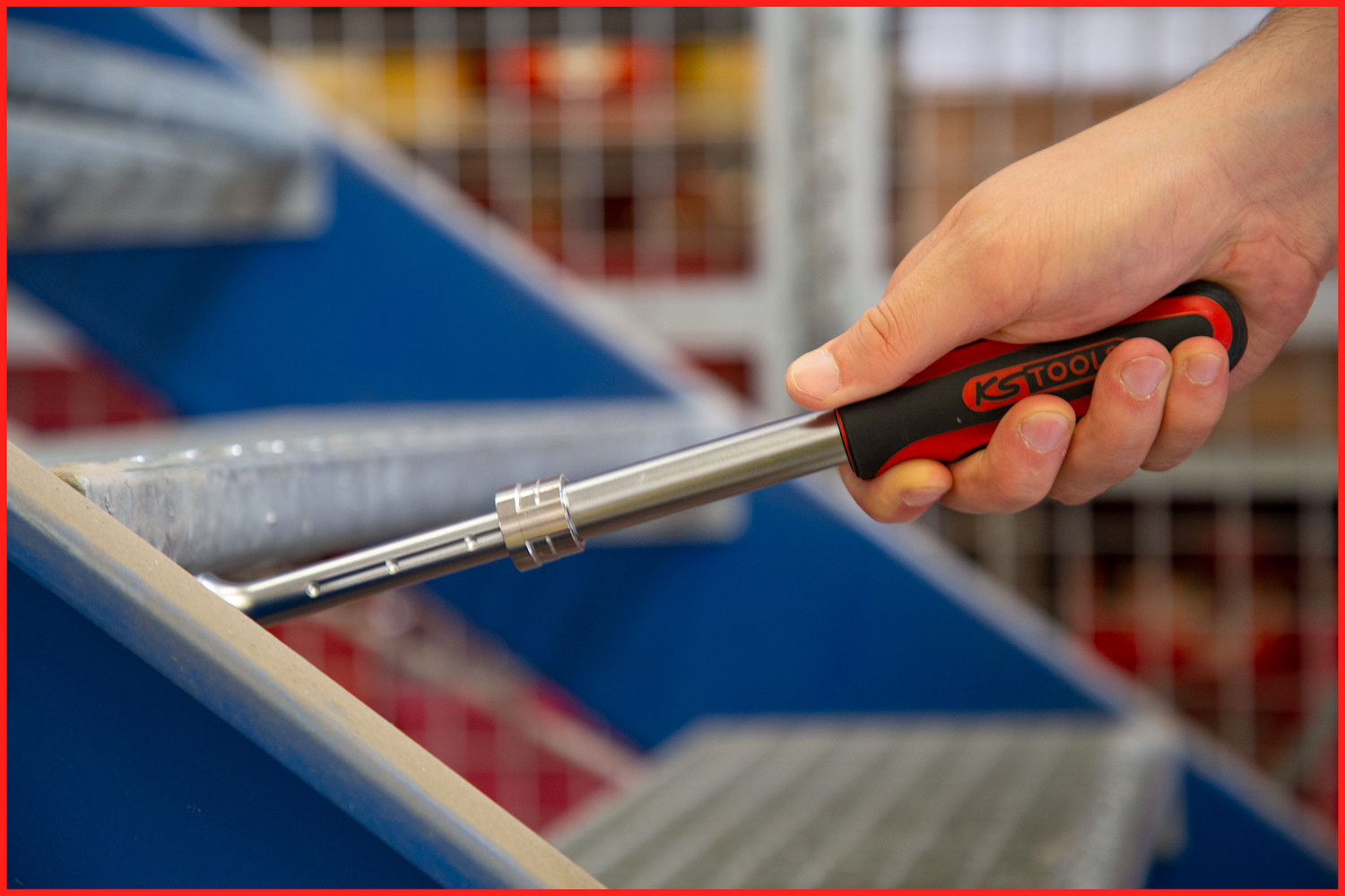 KS Tools 1/2" SlimPOWER Teleskop-Gelenk-Umschaltknarre, 72 Zahn