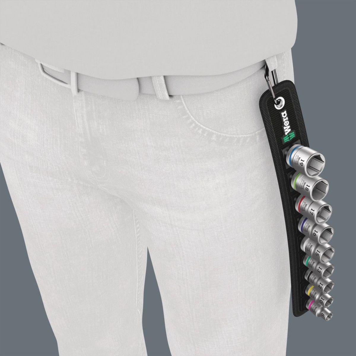 Wera Belt B 4 Zyklop Steckschlüsseleinsatz-Satz, 3/8"-Antrieb, 9-teilig