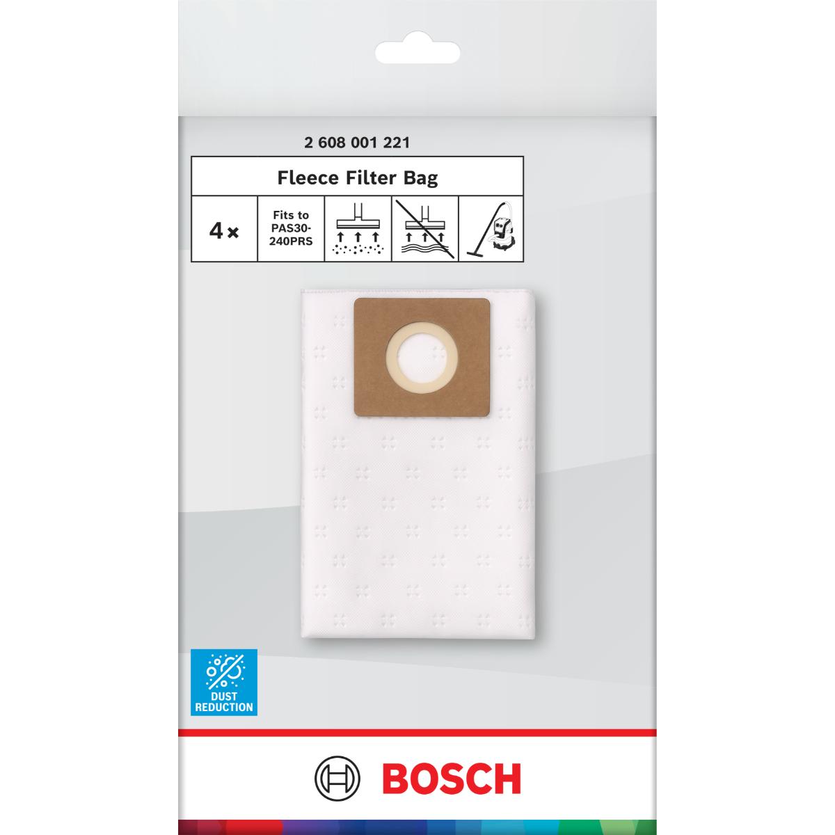 Bosch Vliesbeutel für Staubsauger 520 x 500 mm, 4-Stück