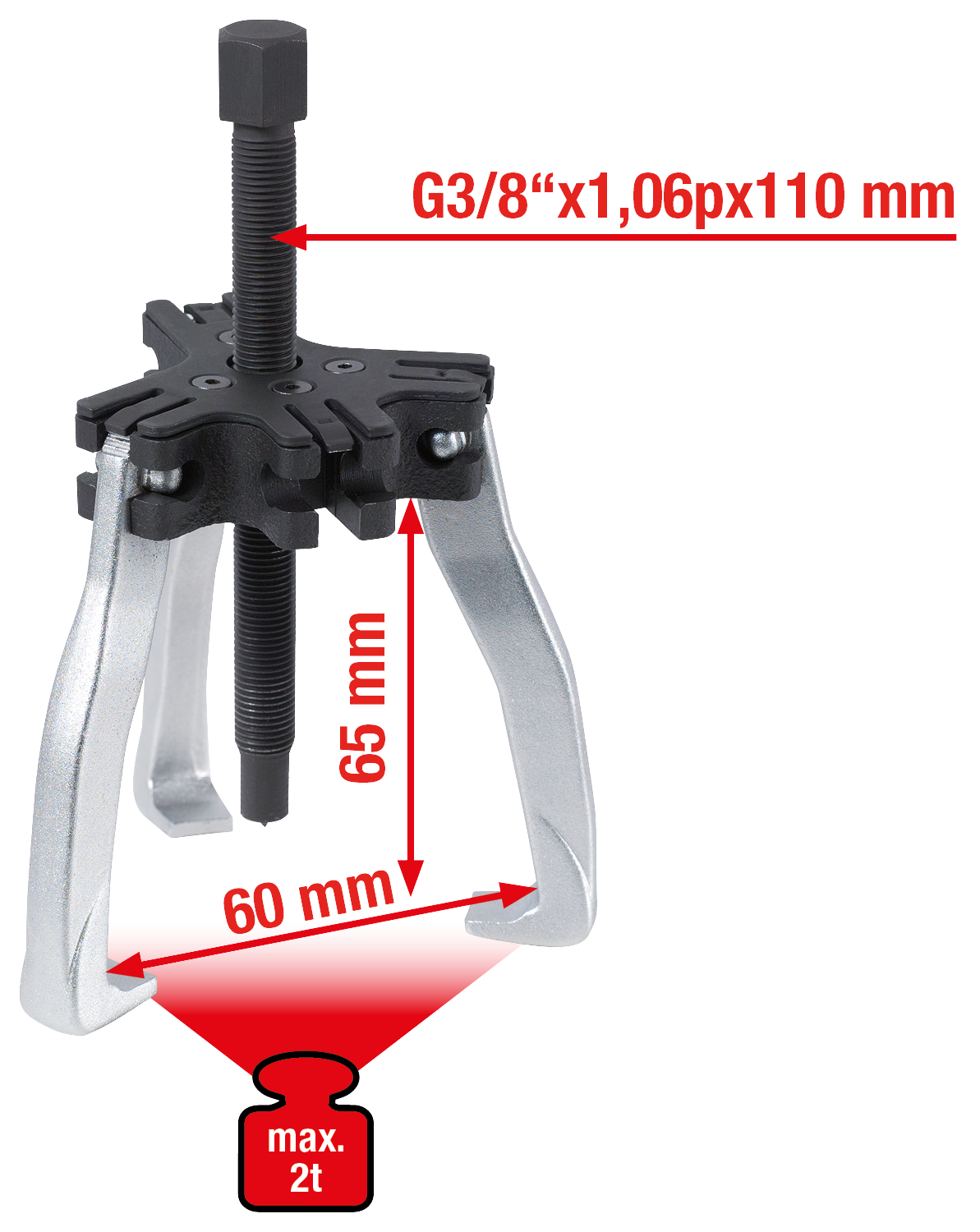 KS Tools Universal-Abzieher 2+3-armig