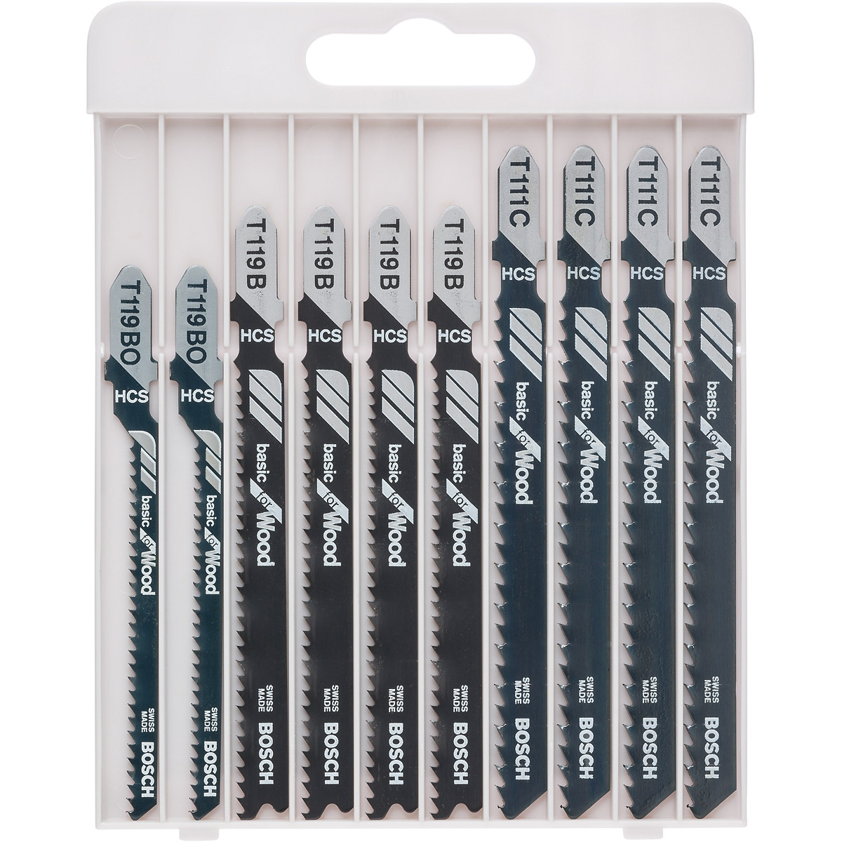 Bosch Stichsägeblatt-Set Basic for Wood, 10-teilig