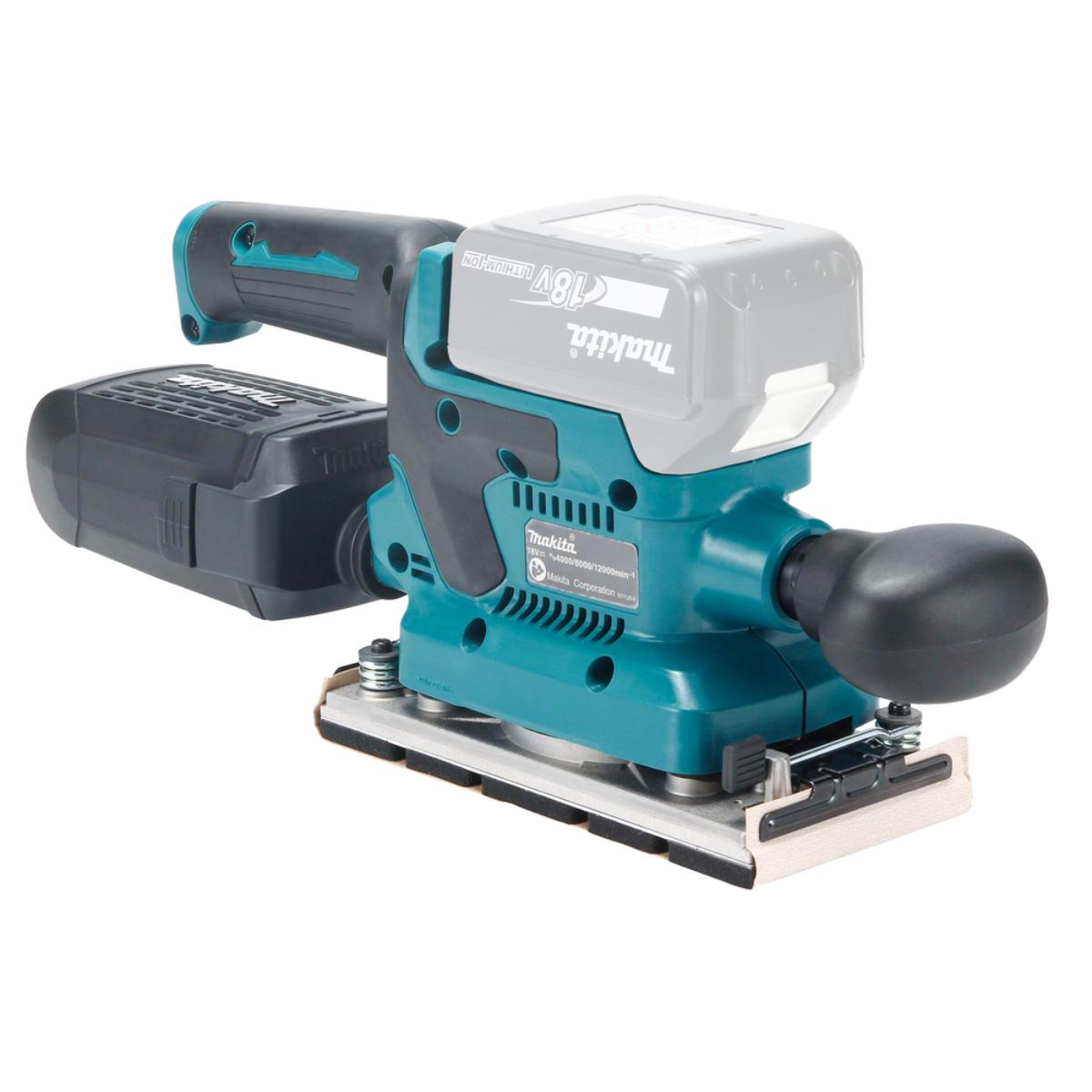 Makita Akku-Schwingschleifer 18V - 93x185 mm - 0-12.000 U/min - DBO382Z