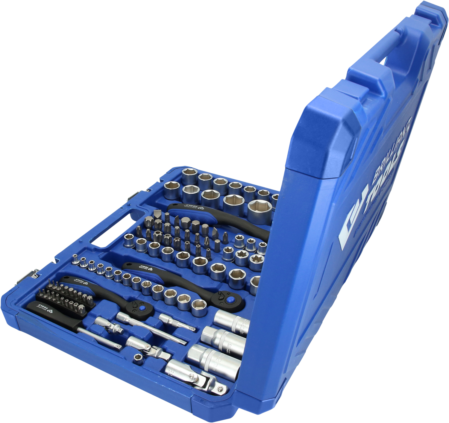 Brilliant Tools Steckschlüssel-Satz, 172-tlg, 1/4", 3/8", 1/2" - BT023172