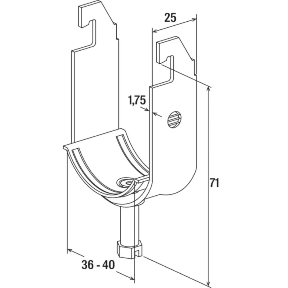 Fischer Bügelschelle FUBD 40