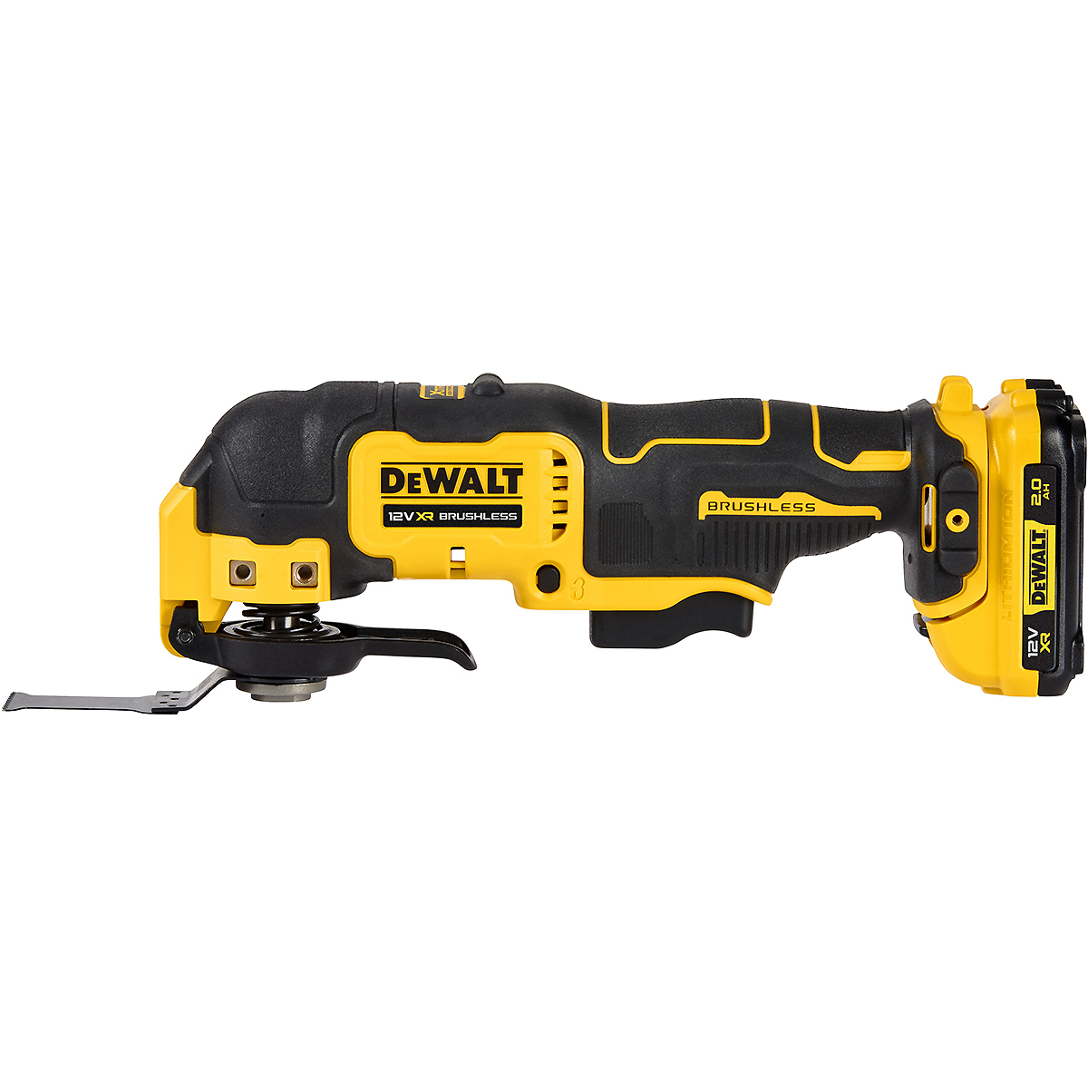 DEWALT Akku-Multi-Tool 12V / 2Ah + 2 Akku + Schnellladegerät + Zubehör