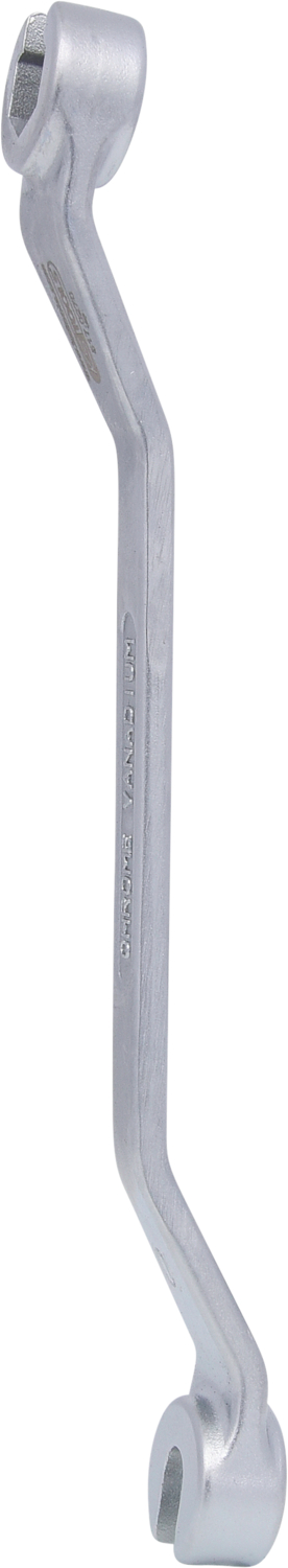 KS Tools CHROMEplus Offener Doppel-Ringschlüssel, gekröpft, 10x11mm