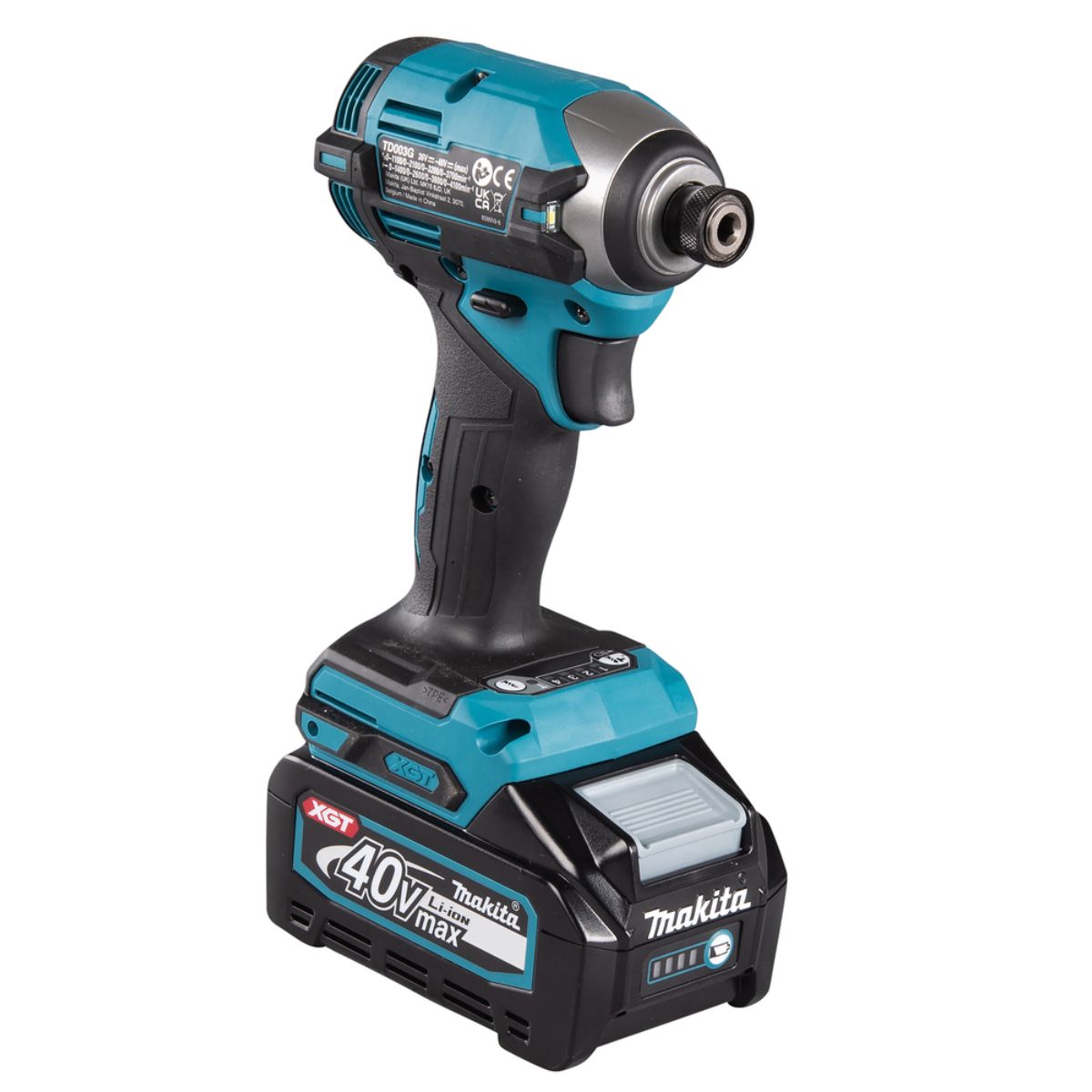 Makita Akku-Schlagschrauber 40V max. / 2,0 Ah, 2 Akkus + Ladegerät im MAKPAC TD003GA202