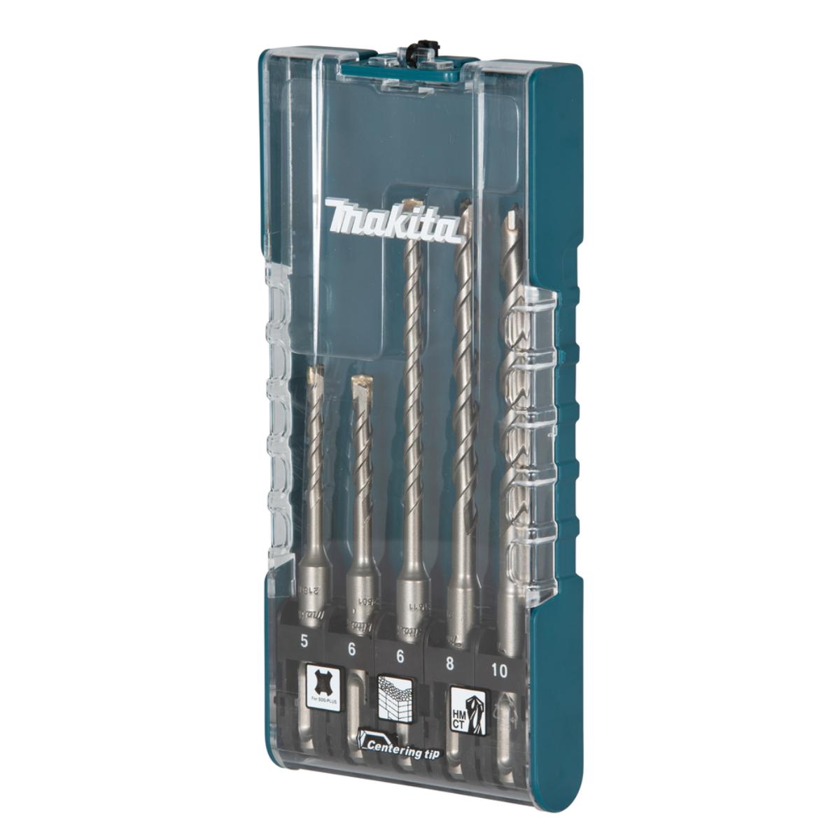 Makita SDS-PLUS Bohrer Centering tip 5-teiliges Set, SDS-PLUS, Zweischneider, Zentrierspitze