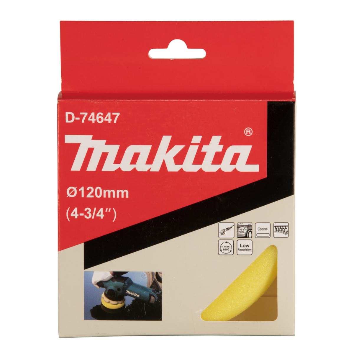 Makita Polierpad gelb Ø 120 mm coarse - D-74647