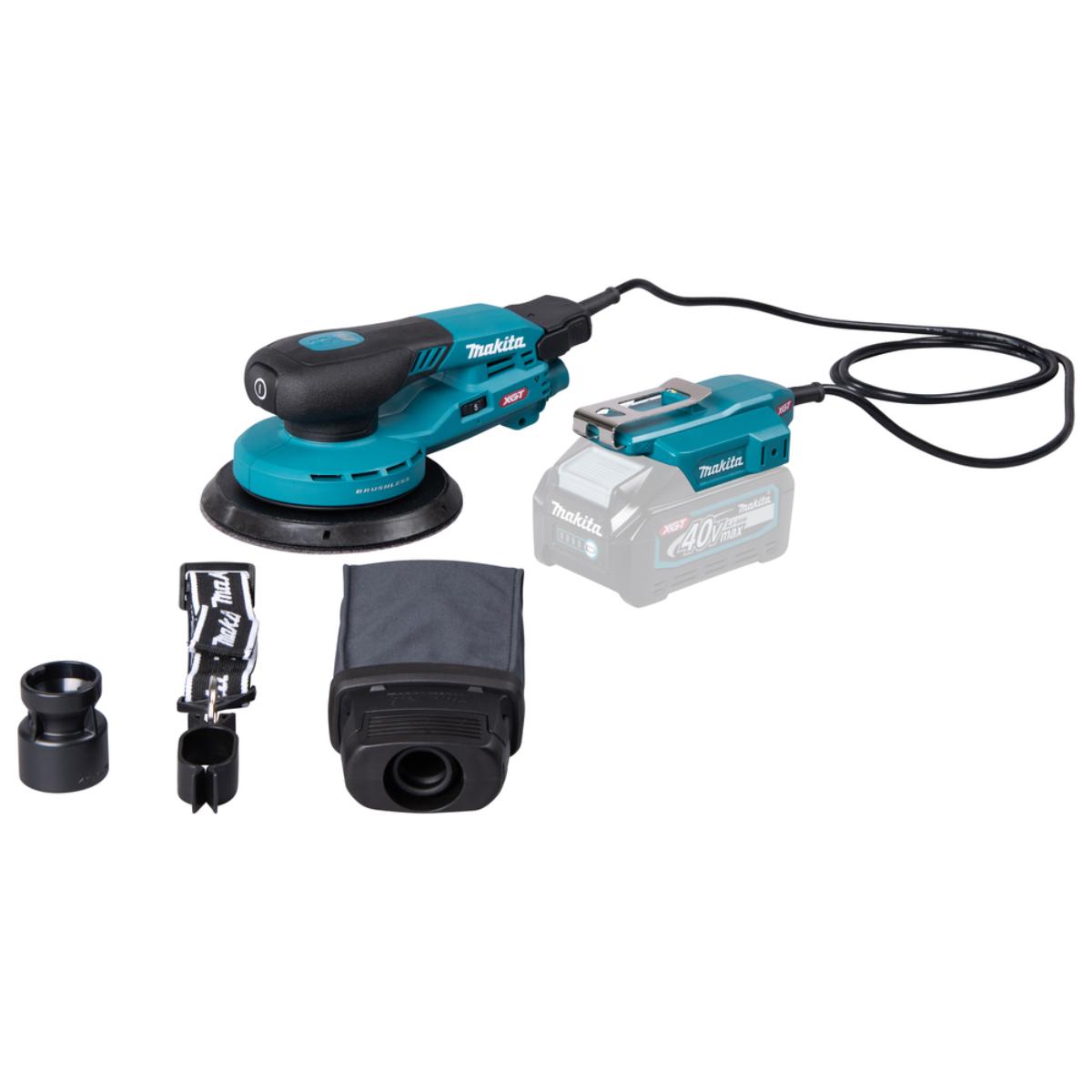 Makita Akku-Exzenterschleifer XGT - Connector - 150 mm Ø - 3,0 mm Hub - 1,6 m Kabel - BO004CGZ