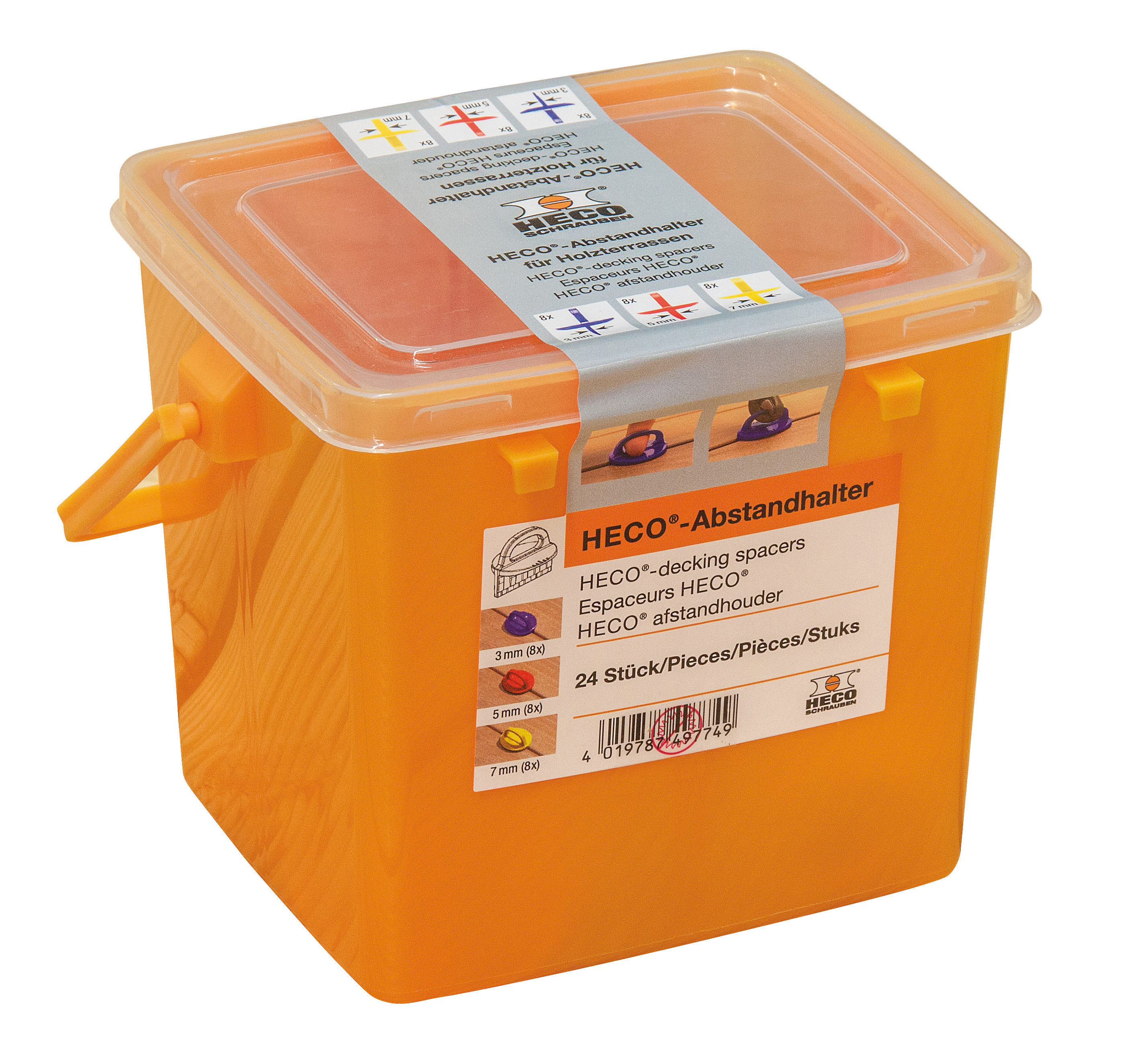 HECO Abstandhalter-Set, 24-Stück
