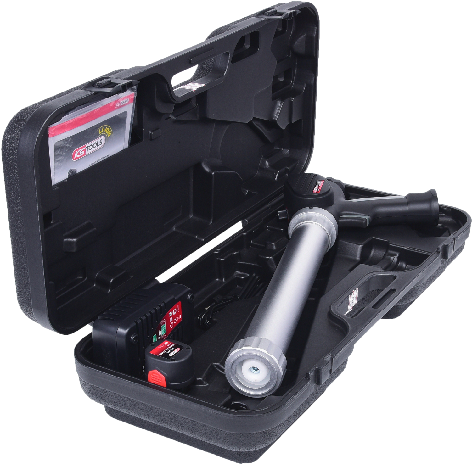 KS Tools Akku-Kartuschen-Pistole 600 ml mit 1 Akku und 1 Ladegerät