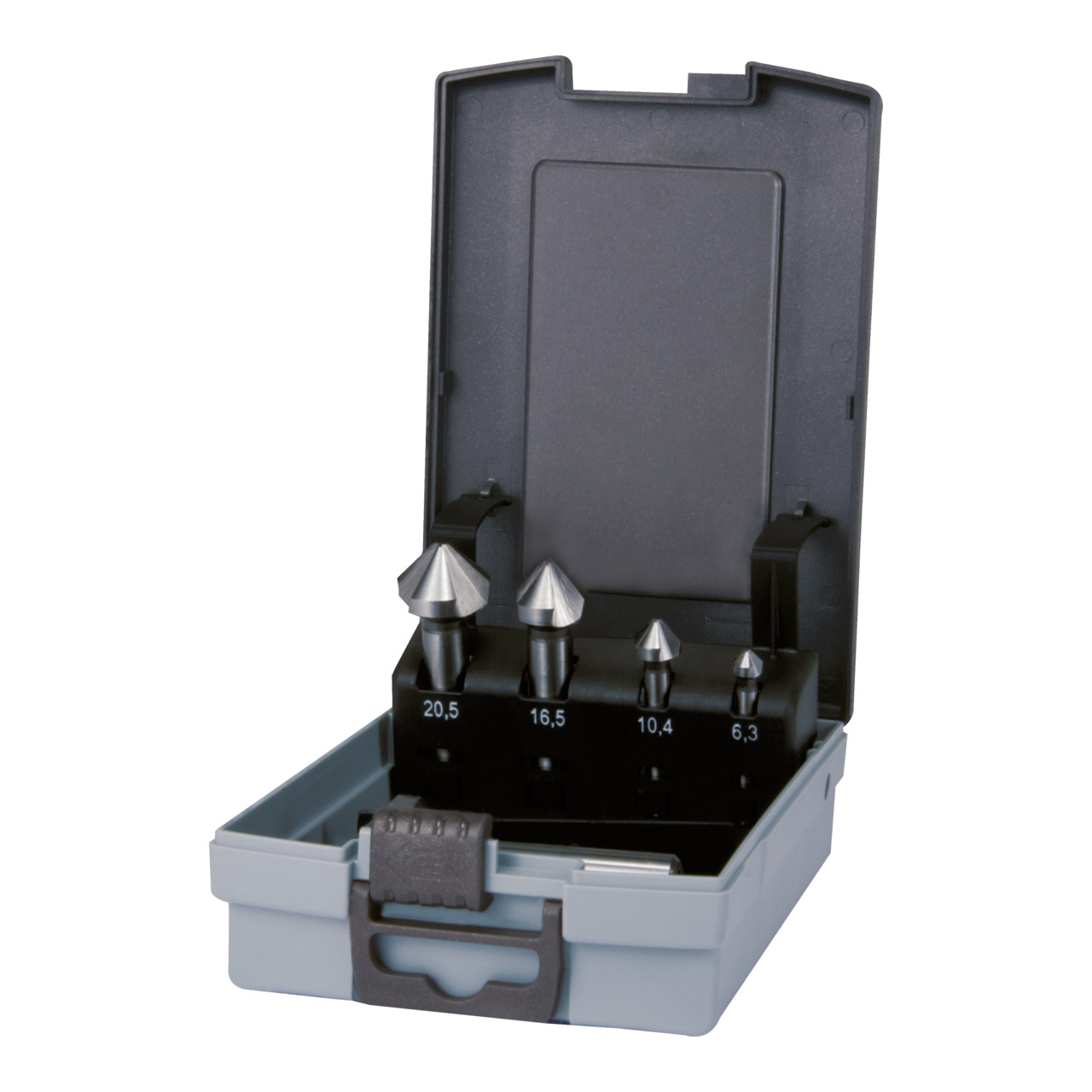 RUKO Kegelsenker-Satz DIN 335 Form C 90° HSS für Aluminium + 1 Dose Scheidspray 40 ml - 6-tlg.