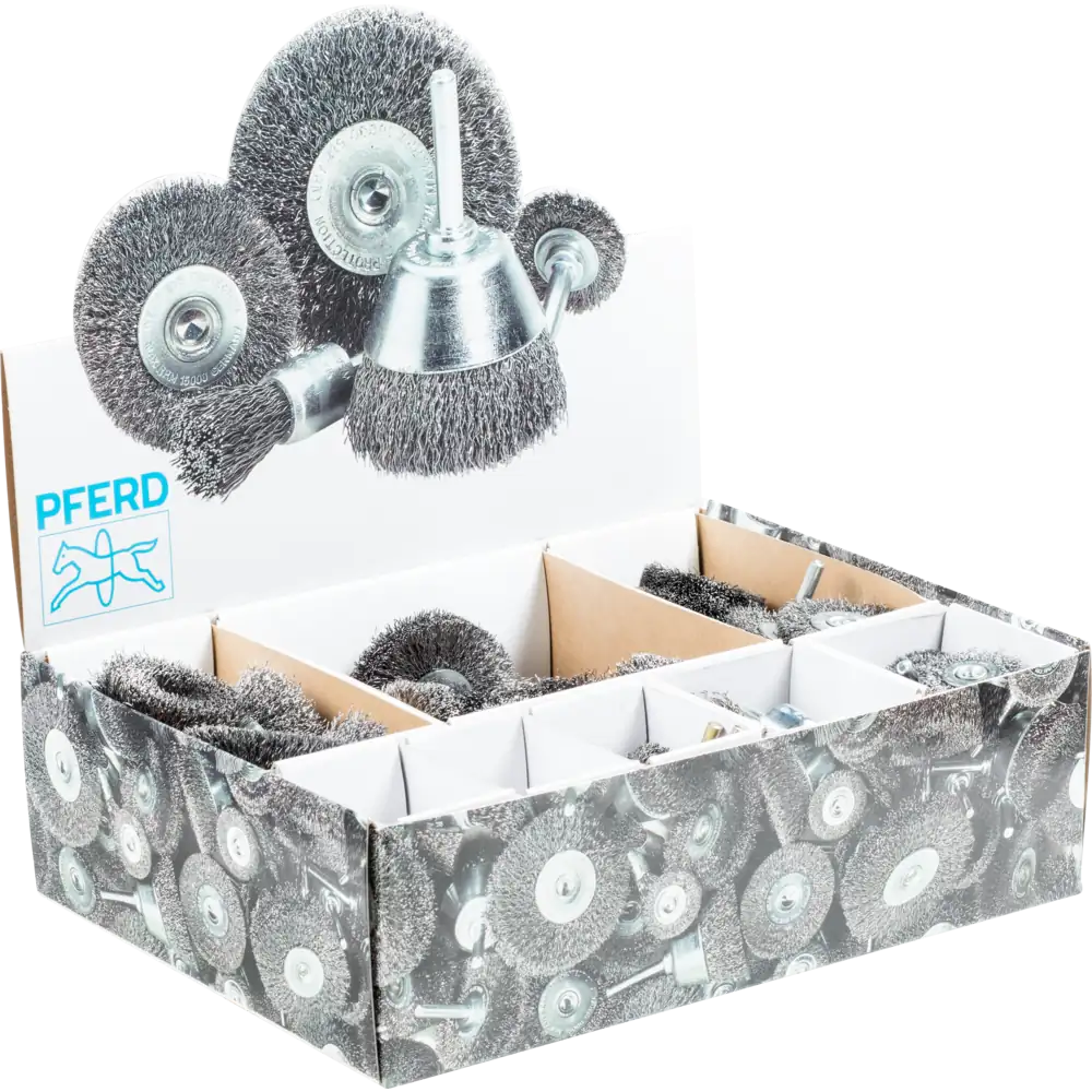 PFERD TOOLS Bürstenset Groß BSO ungezopft Stahl