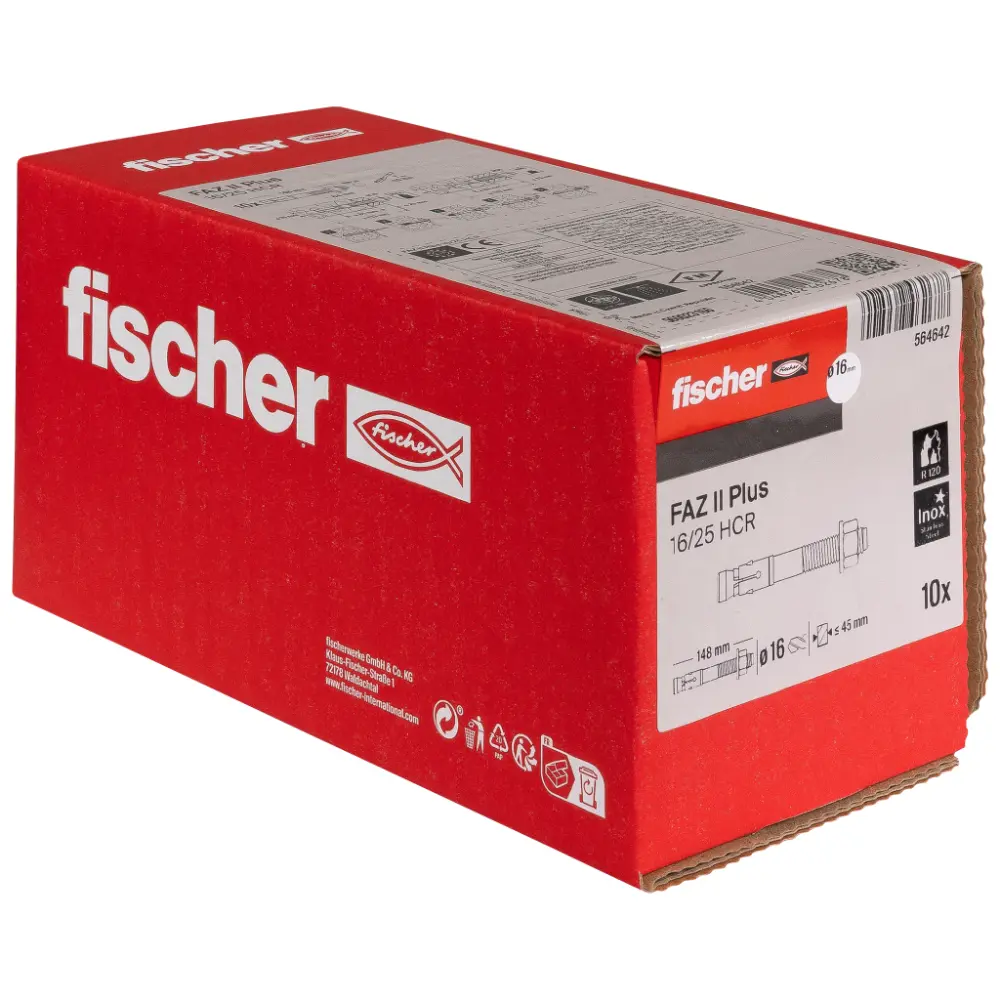 Fischer Bolzenanker FAZ II Plus 16/25 HCR hochkorrosionsbeständig