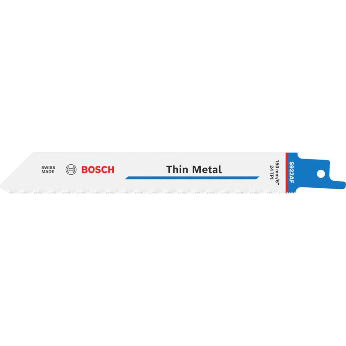 Bosch Thin Metal S922AF Blatt, 0,9 x 19 x 150 mm, 25-Stück