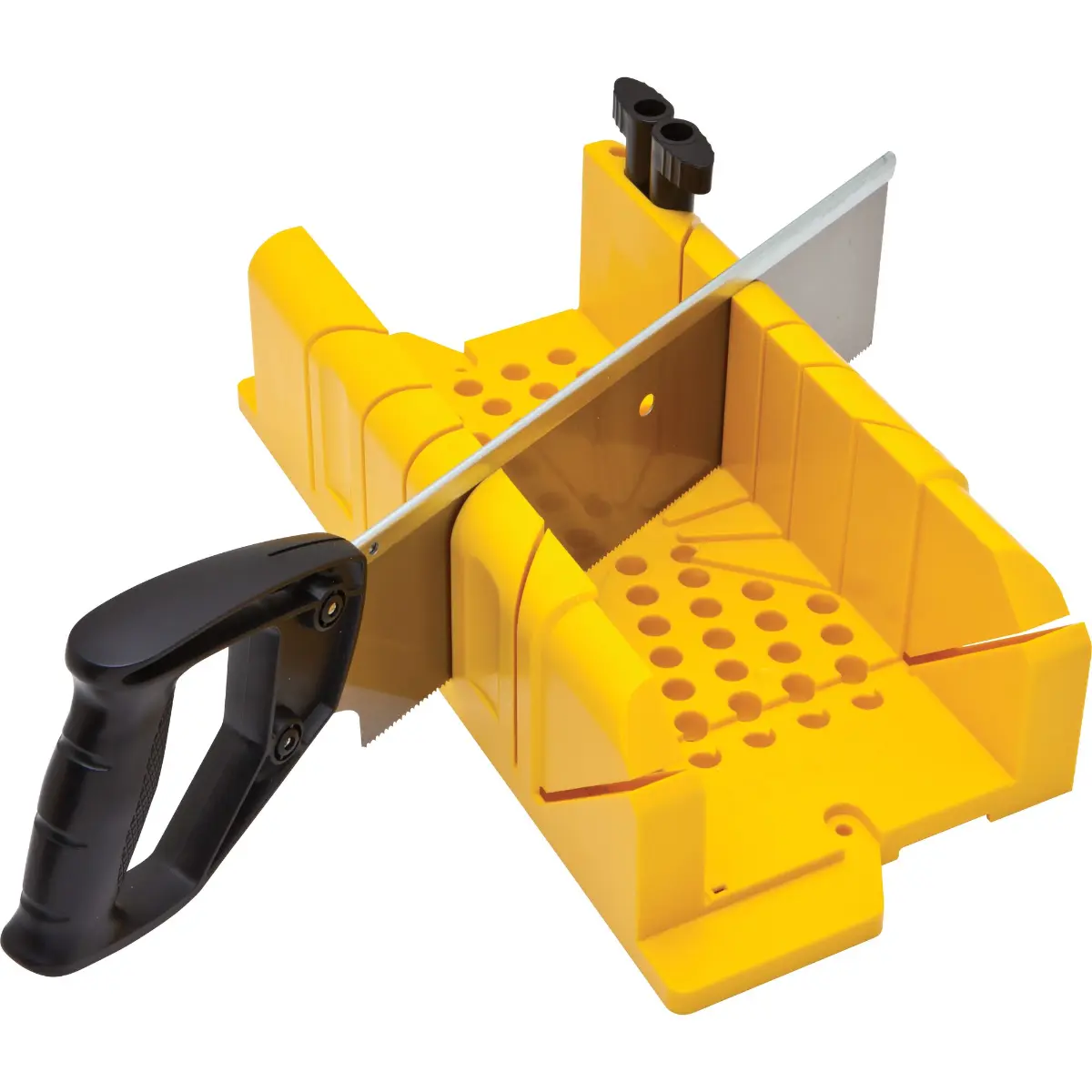 STANLEY Gehrungslade Ku. mit Säge 300 x 130 x 80 mm Integrierter Sägenstop