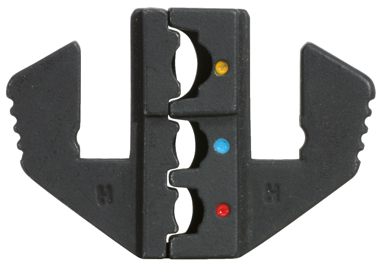 KS Tools Paar Crimp-Einsätze für isolierte Kabelschuhe, Ø 0,5 - 6 mm 