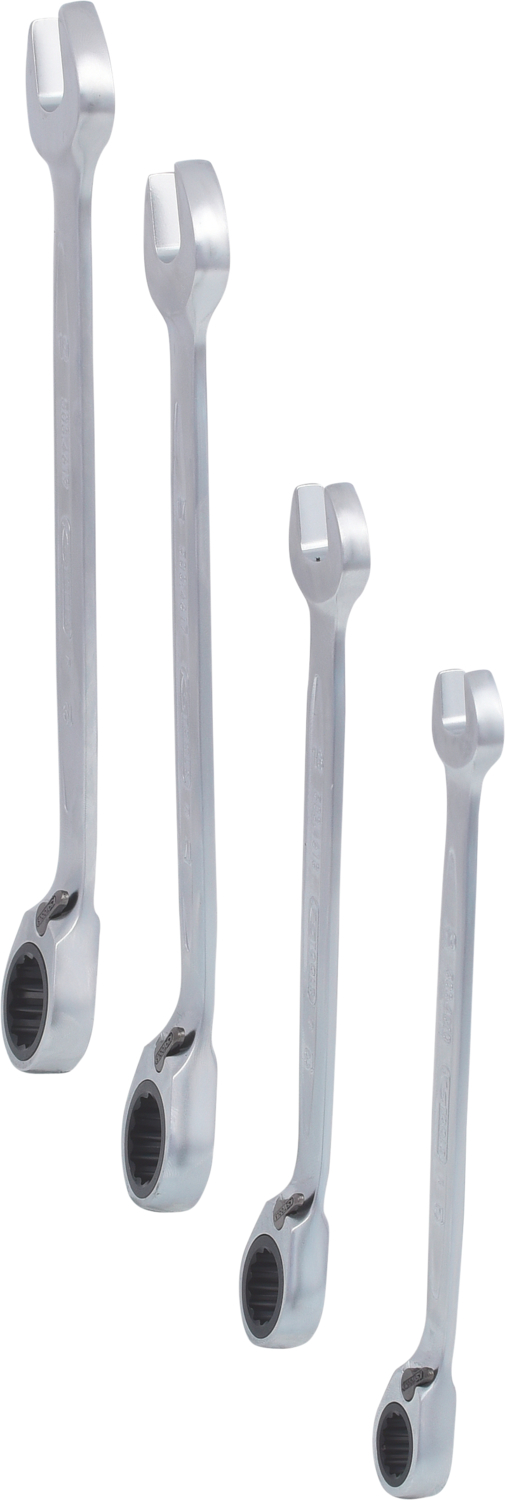 KS Tools GEARplus Ratschenringmaulschlüssel-Satz, umschaltbar, 4-tlg