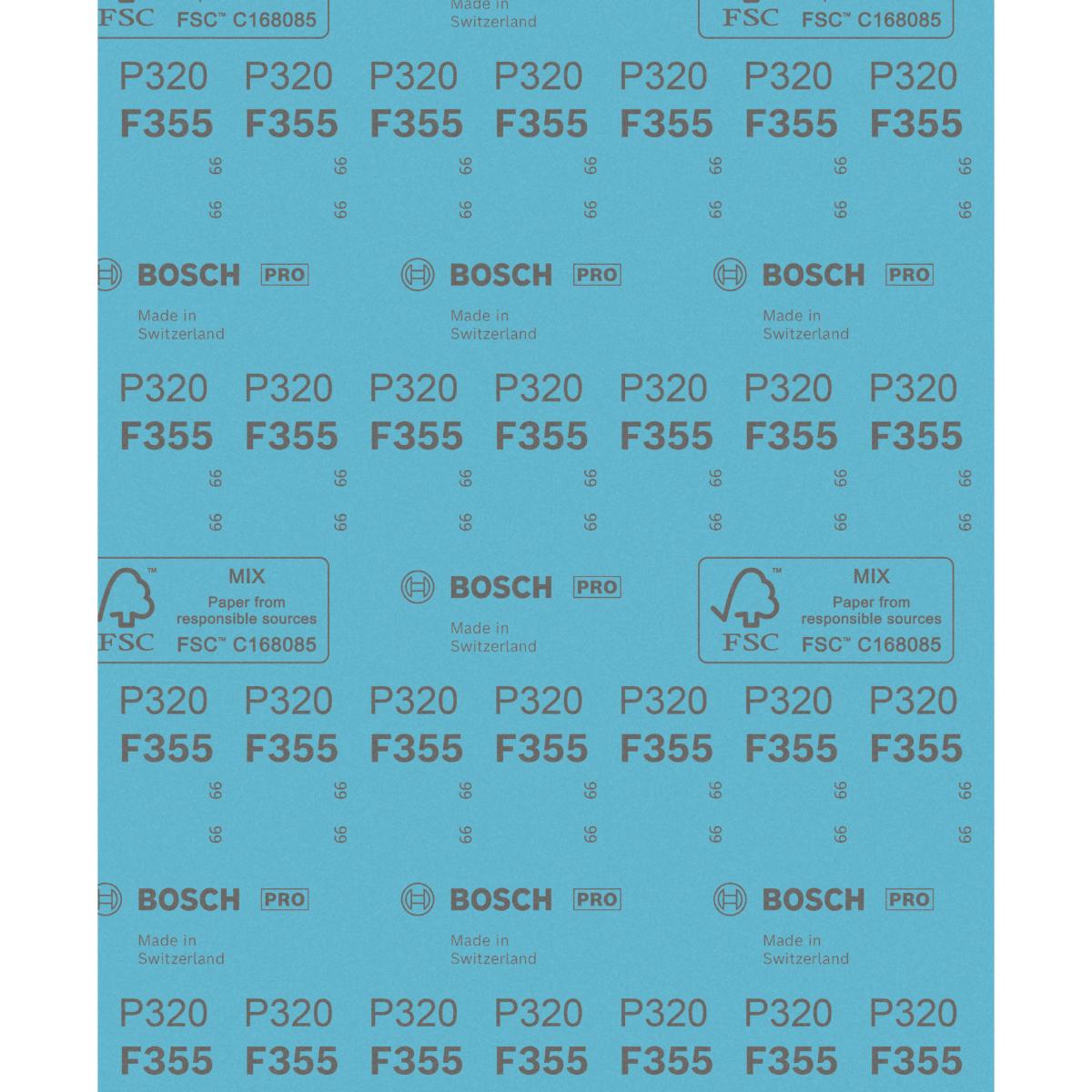 Bosch Schleifblatt C355, Papierschleifblatt, 230 x 280 mm