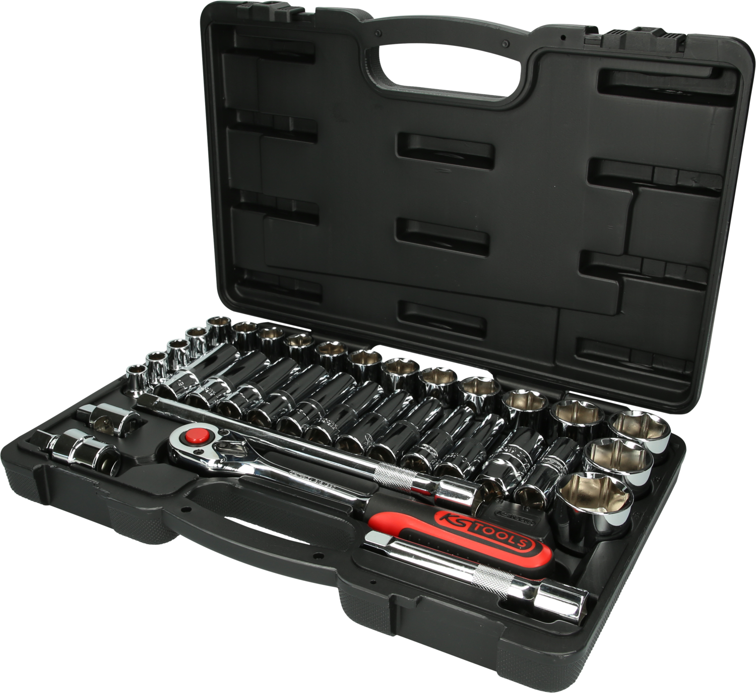 KS Tools 1/2" CHROMEplus Steckschlüssel-Satz, 35-tlg