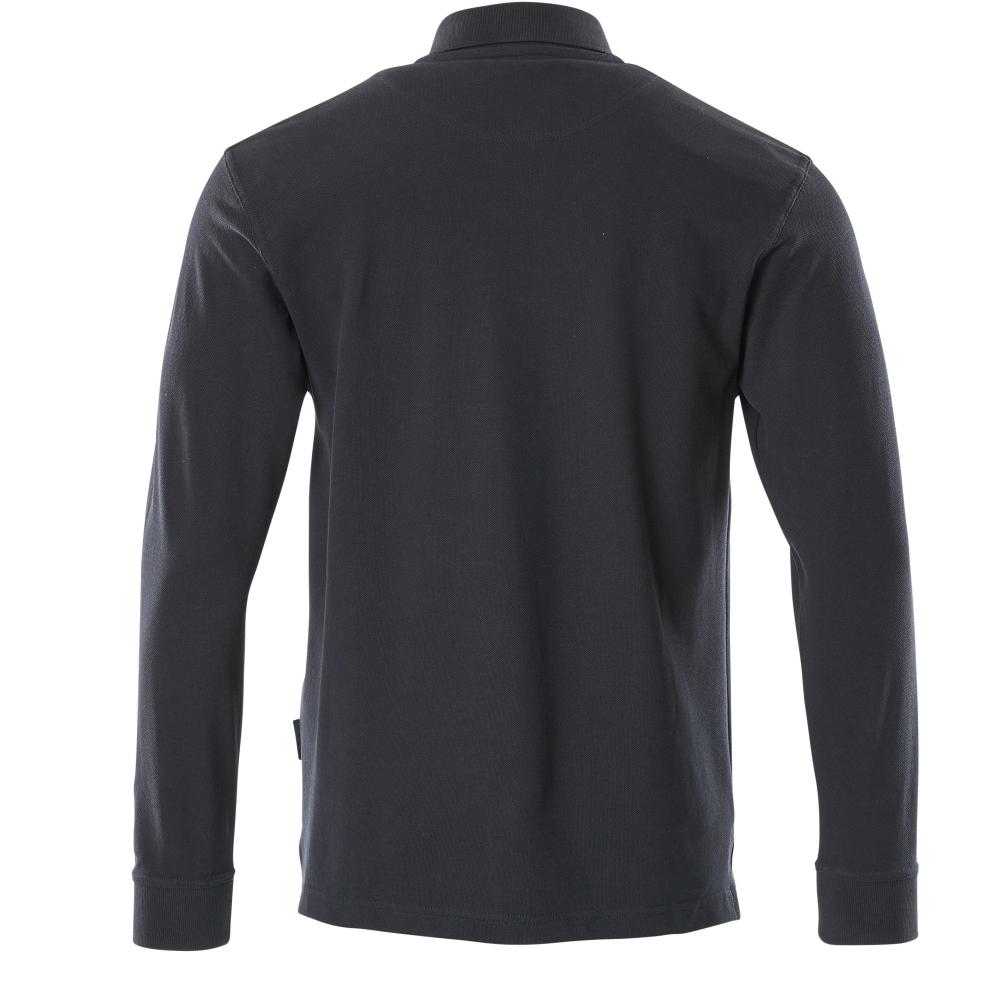 MASCOT Herren Manila Polo-Shirt, Langarm CROSSOVER Graphitblau