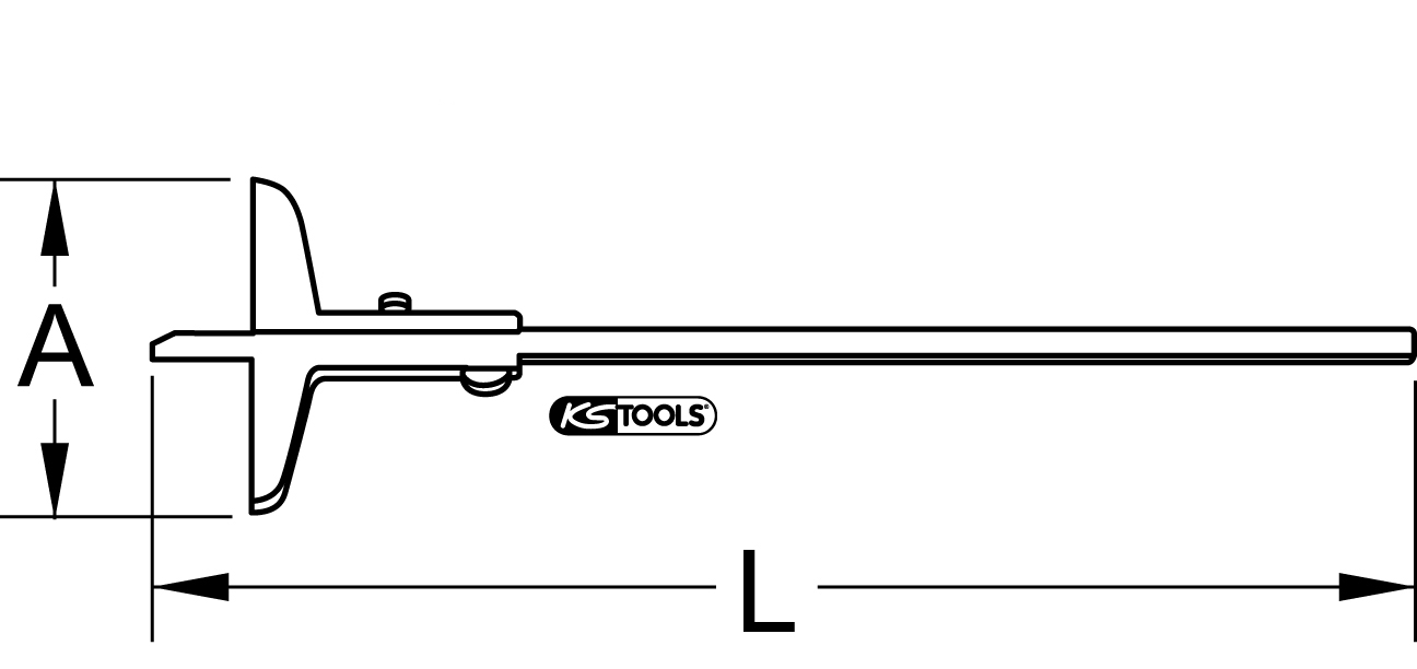 KS Tools Tiefenmessschieber