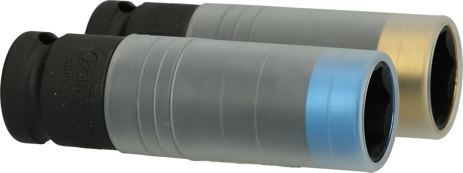 KS Tools SlimPOWER Alu-Felgen Kraft-Stecknuss-Satz, 2-tlg, 1/2"