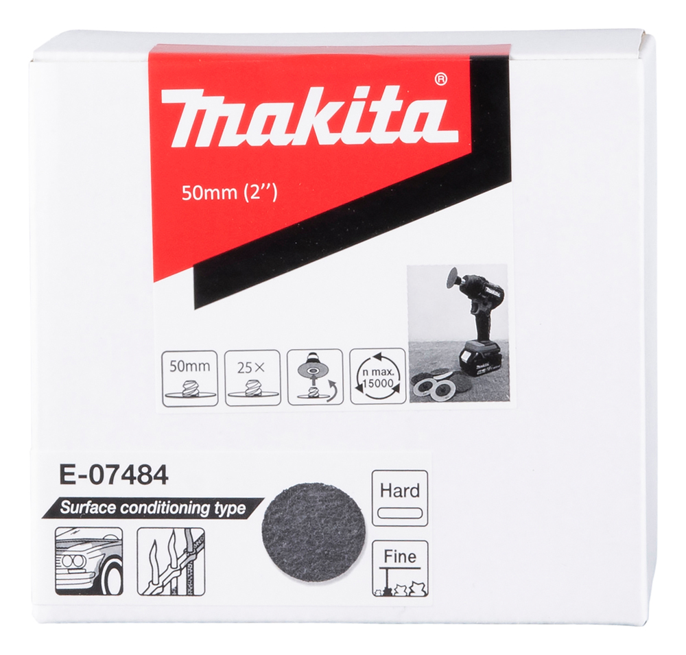 Makita Vliesscheibe, 50 mm - hart fein  - E-07484