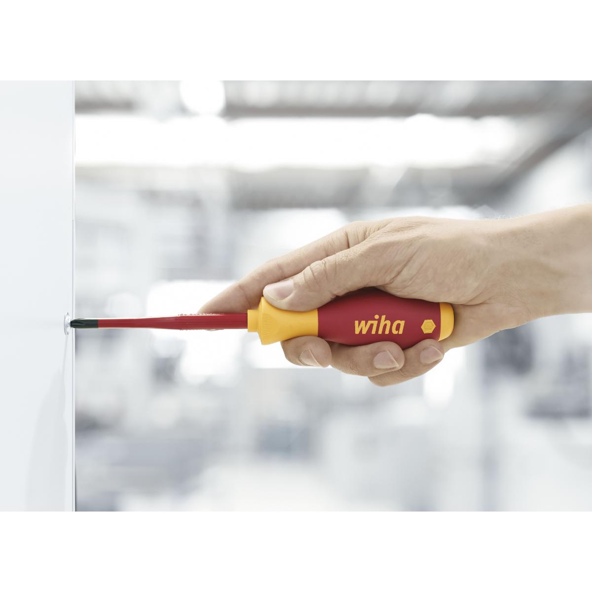 Wiha Schraubendreher Set SoftFinish electric slimFix Schlitz, Phillips 6-teilges Set
