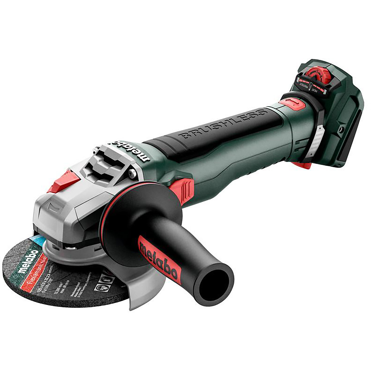 Metabo Akku-Winkelschleifer WVB 18 LT BL 11-125 Quick mit Bremse, Drehzahlregelung, Schnellspannmutt