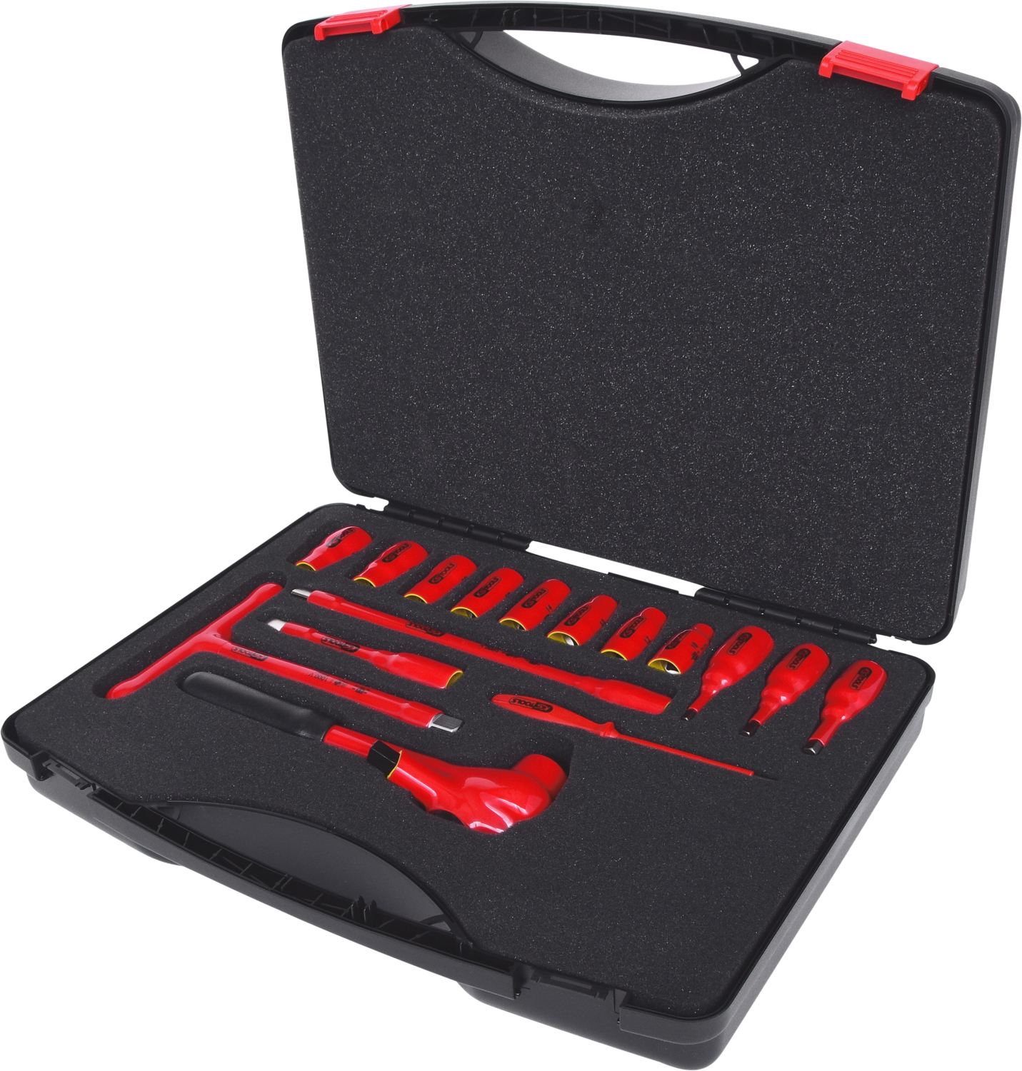 KS Tools 1/2" Steckschlüssel-Satz mit isolierten Werkzeugen, 16-tlg