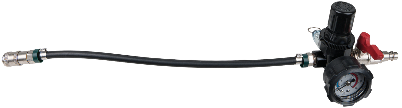 KS Tools Turbolader-Ladeluft-System Lufteinlass-Adapter mit Schlauch und Manometer, 450 mm