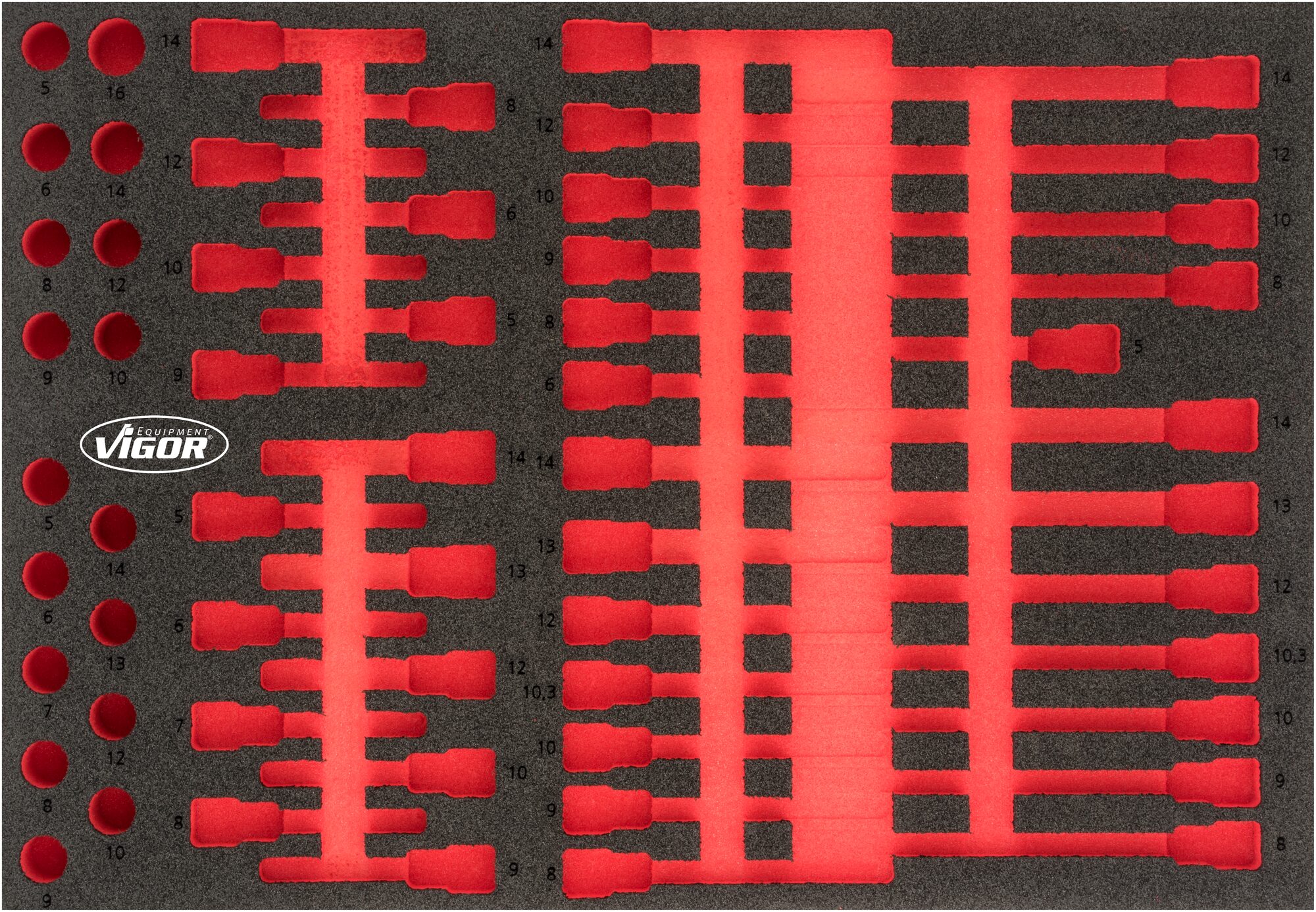 VIGOR Weichschaum-Einlage, leer, V4728