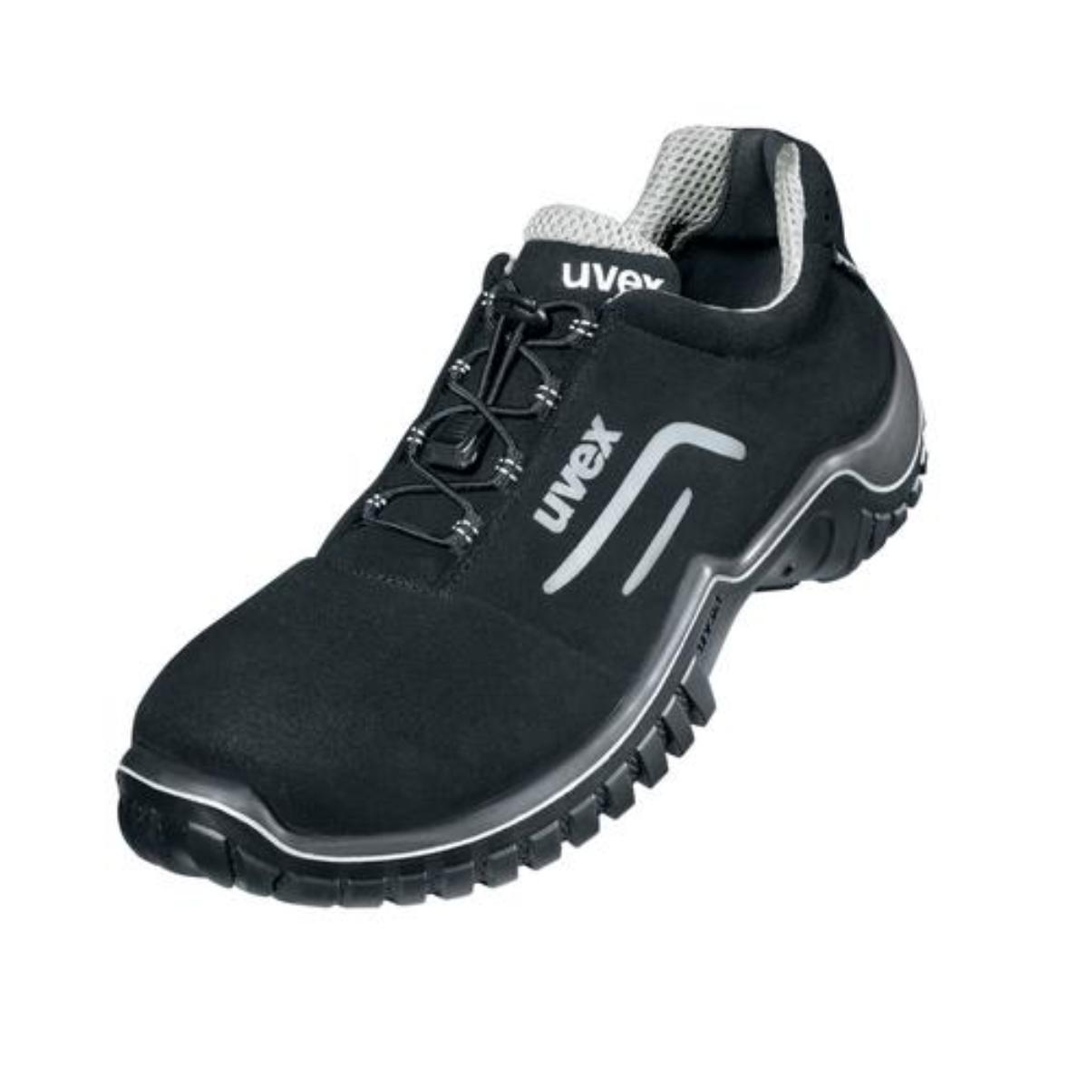 uvex motion style Sicherheitsschuh Halbschuhe S2, schwarz/silber