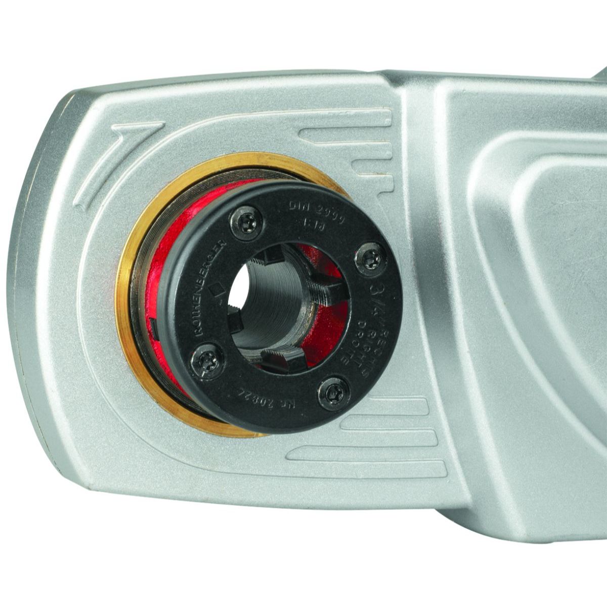 Rothenberger SUPERTRONIC 1250-Set, Gewindeschneidmaschine,BSPT 1/2"-1.1/4", 230V mit Gegenhalter