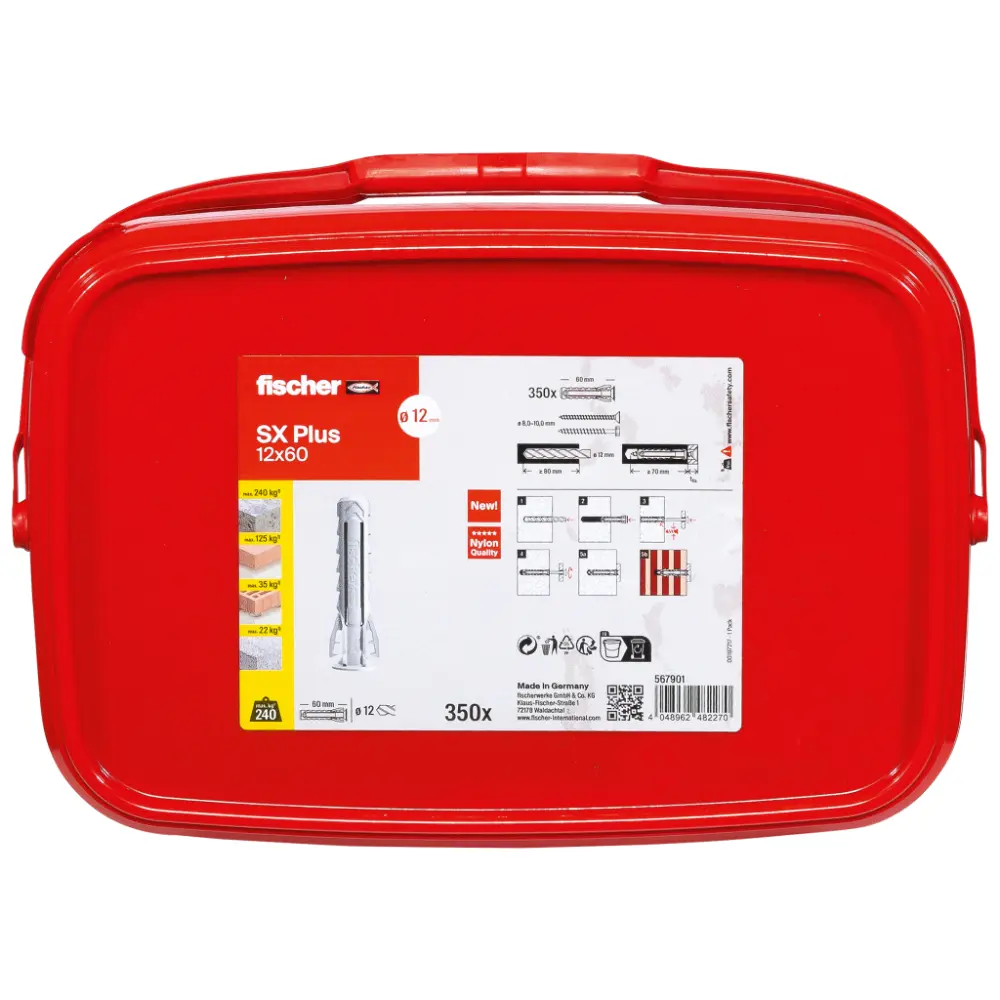 Fischer Spreizdübel SX Plus 12x60 Eimer (350)