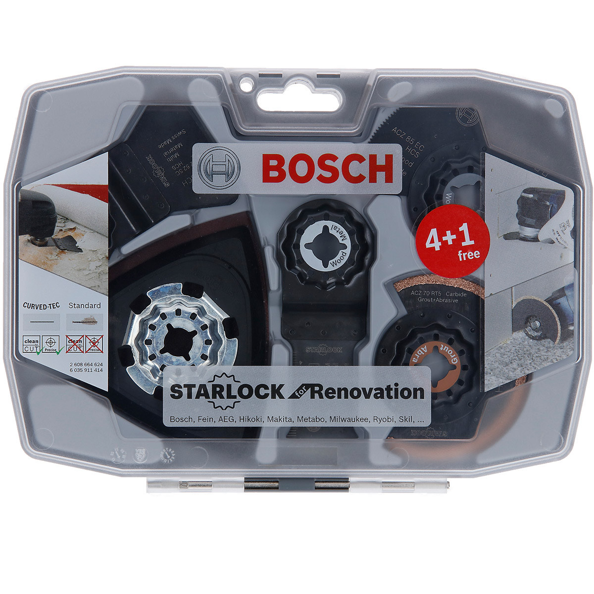 Bosch Starlock-Set für Renovierungsarbeiten, 4+1-teilig