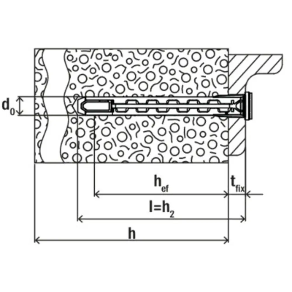 Fischer HybridPower 10x90 T (10) mit Senkkopfschraube